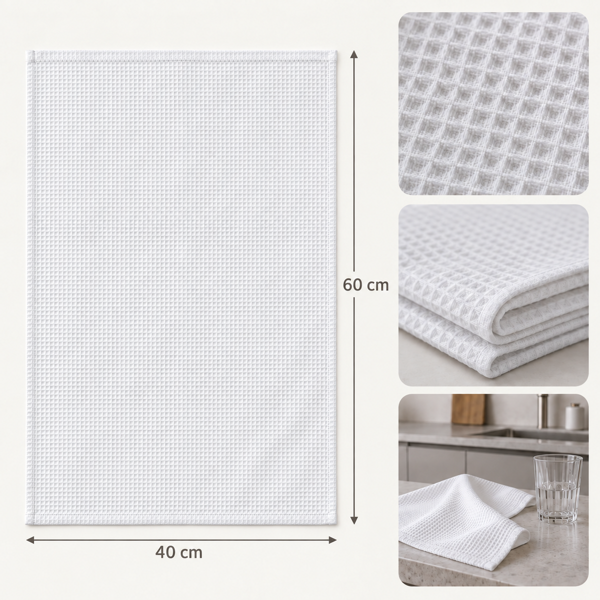 Konyharuha (törlő) kutyával/macskával – Személyre szabott #0096771 — A konyharuha mérete 40 × 60 cm