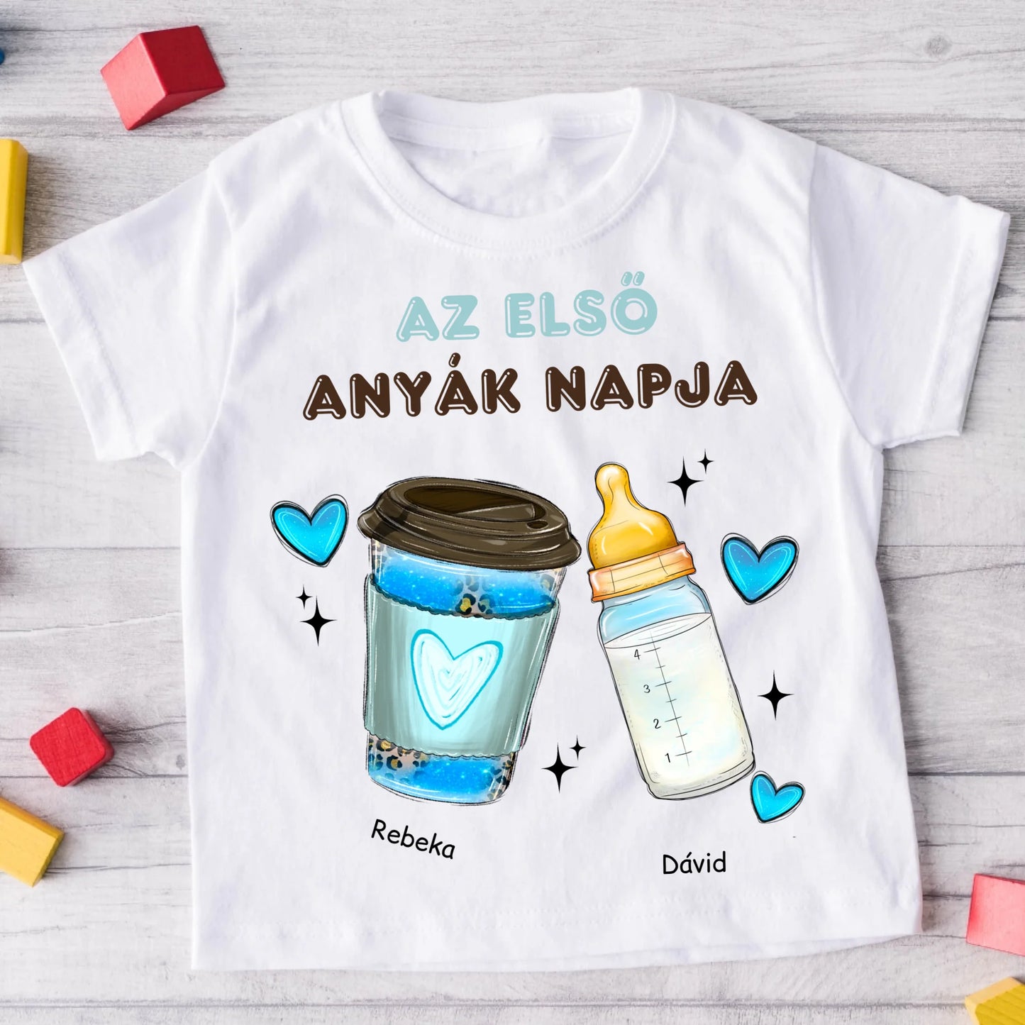 Póló anyának és gyermekének – Egyedi mintával – Tökéletes ajándék anyák napjára #4281