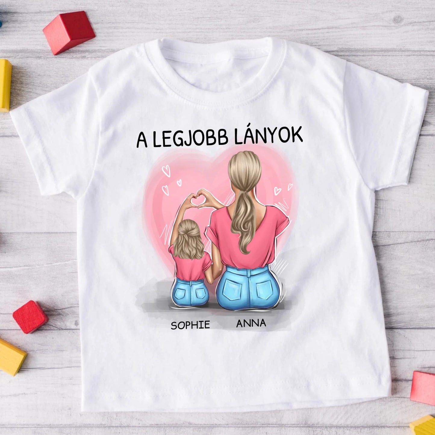 PÓLÓ ANYÁNAK ÉS LÁNYÁNAK – A LEGJOBB LÁNYOK – NŐNAPI AJÁNDÉK #1248