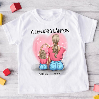 PÓLÓ ANYÁNAK ÉS LÁNYÁNAK – A LEGJOBB LÁNYOK – NŐNAPI AJÁNDÉK #1248