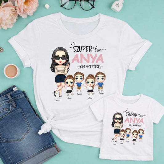 damska + dziecko biała