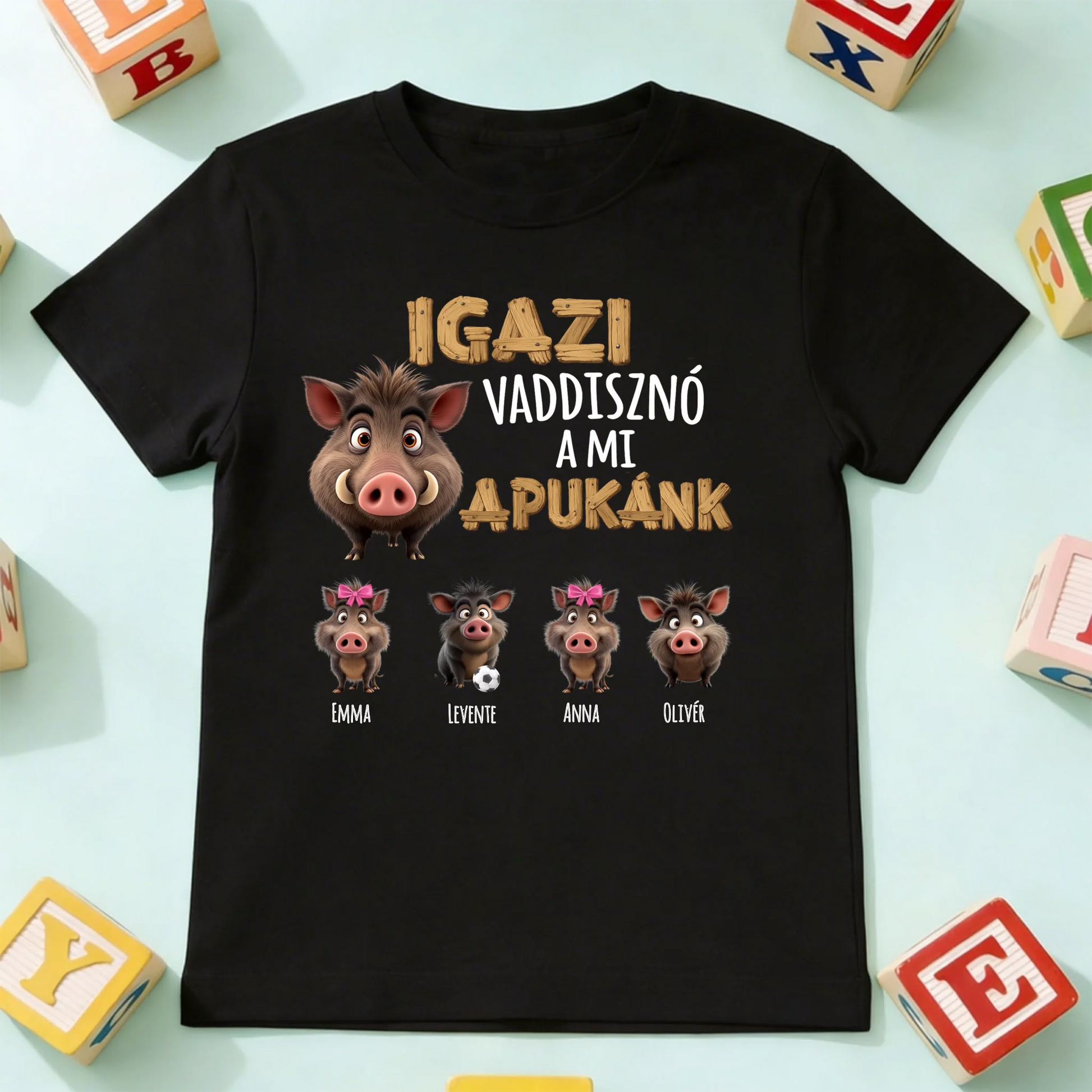koszulka dziecko czarna przód
