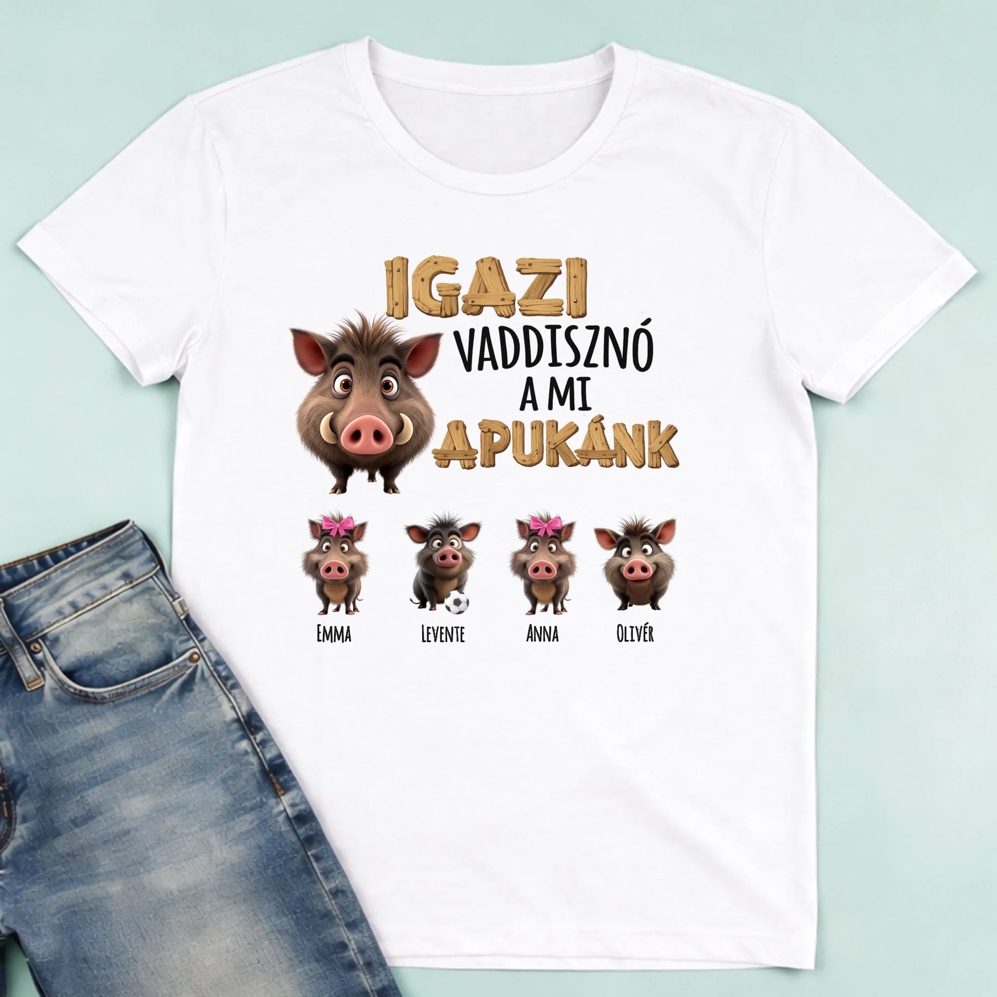 męska biała koszulka przód 1