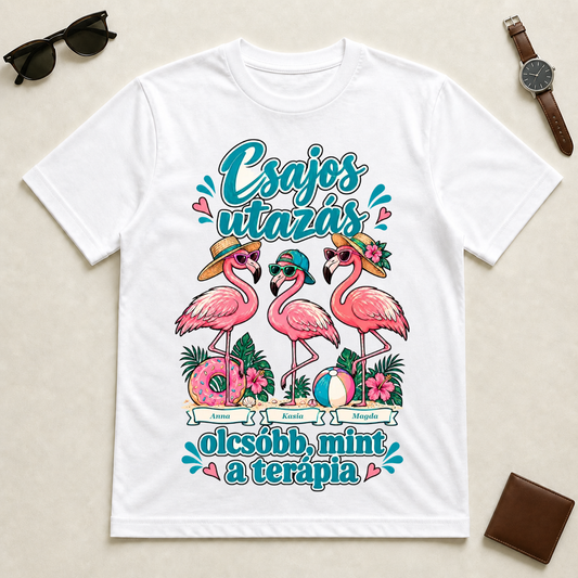Koszulka wyjazdowa - babski wyjazd tańszy niż terapia #83992 — mockup cmu5npuej00b0myxlqwn6gkdn