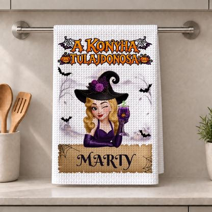 Konyharuha (törlő) – ez a konyha a következőhöz tartozik – Személyre szabott halloweeni ajándék #500972